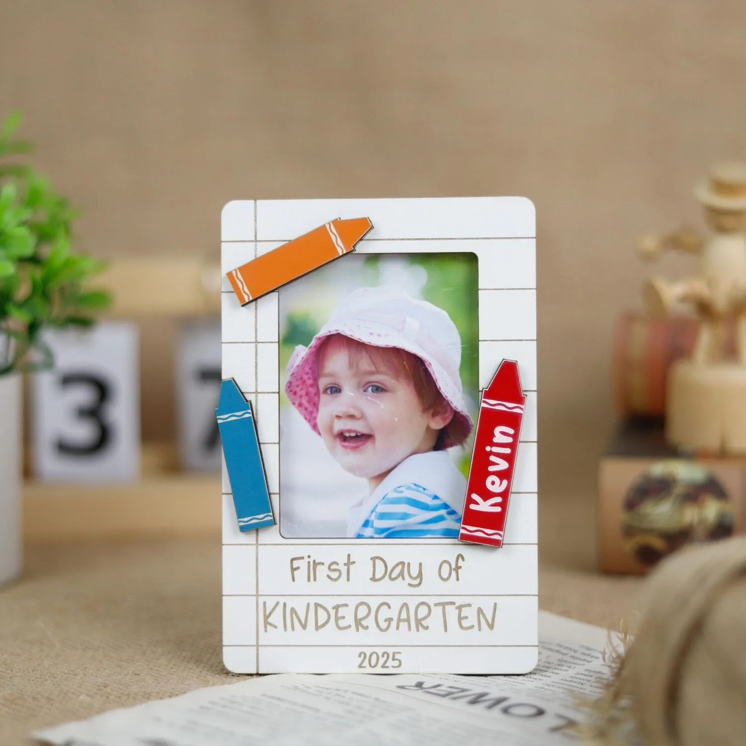 Personalized Baby First Day of School Chalkboard Sign - Custom Reusable Keepsake for Preschool & Kindergarten