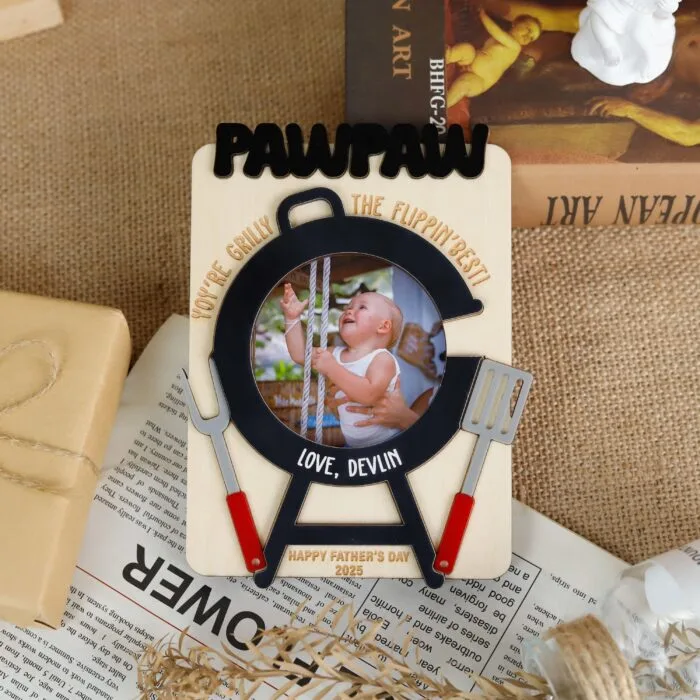 custom dad gift photo frame