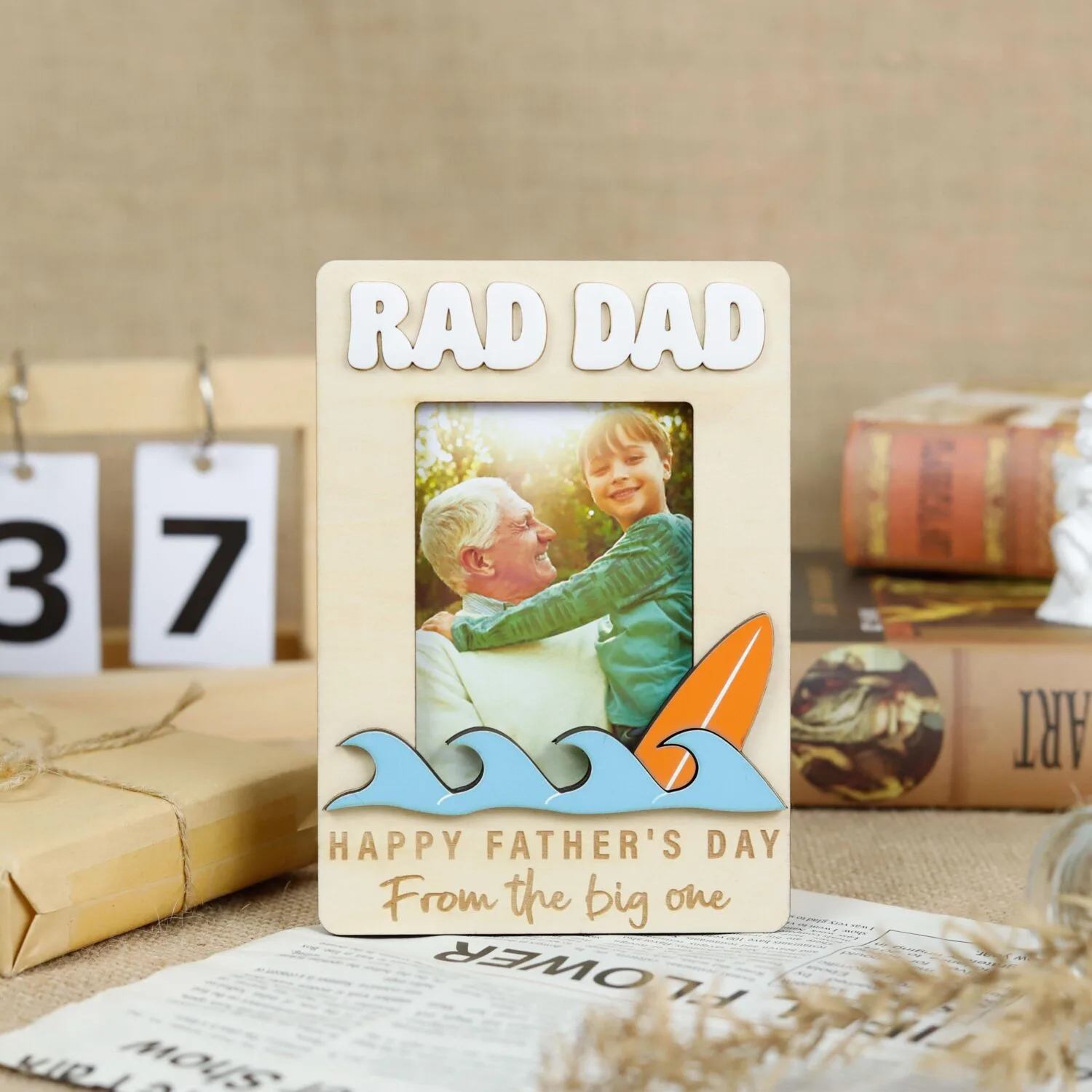 custom rad dad photo magnet