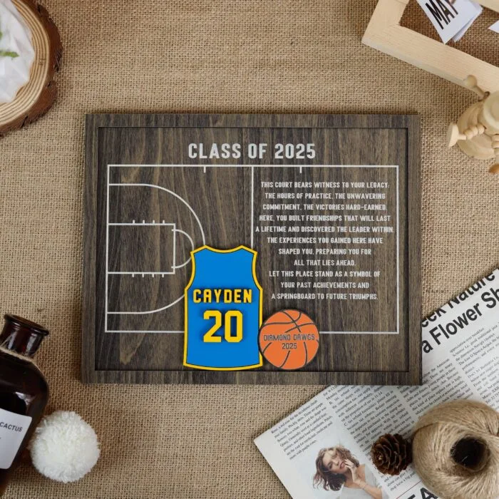 Personalized Baseball Senior Gifts Wood Sign - Custom Keepsake Plaque for Graduates