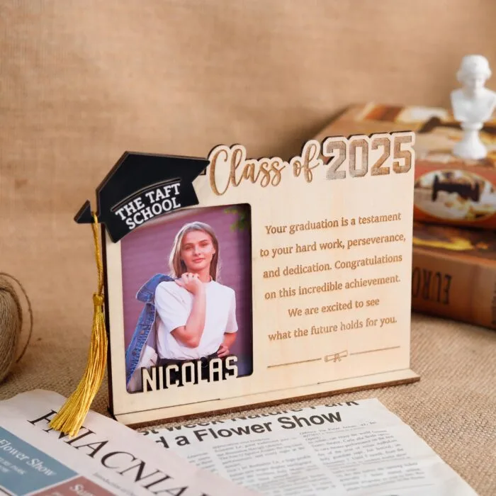 2025 Personalized Graduation Photo Frame | Custom Name Wooden Gift for High School or College Grad | Senior Keepsake for Graduation, Birthday, or Christmas - Image 10