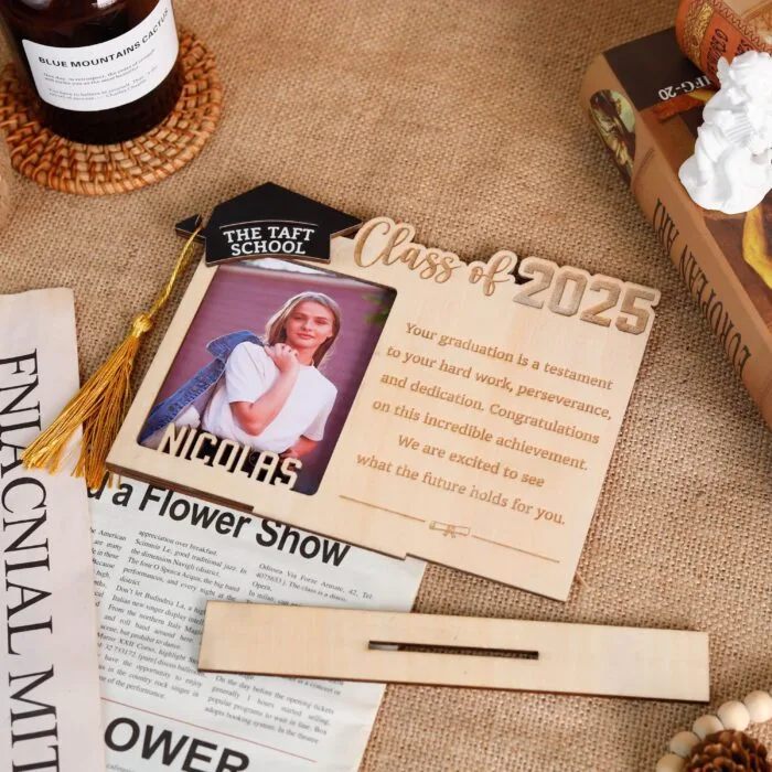 2025 Personalized Graduation Photo Frame | Custom Name Wooden Gift for High School or College Grad | Senior Keepsake for Graduation, Birthday, or Christmas - Image 6
