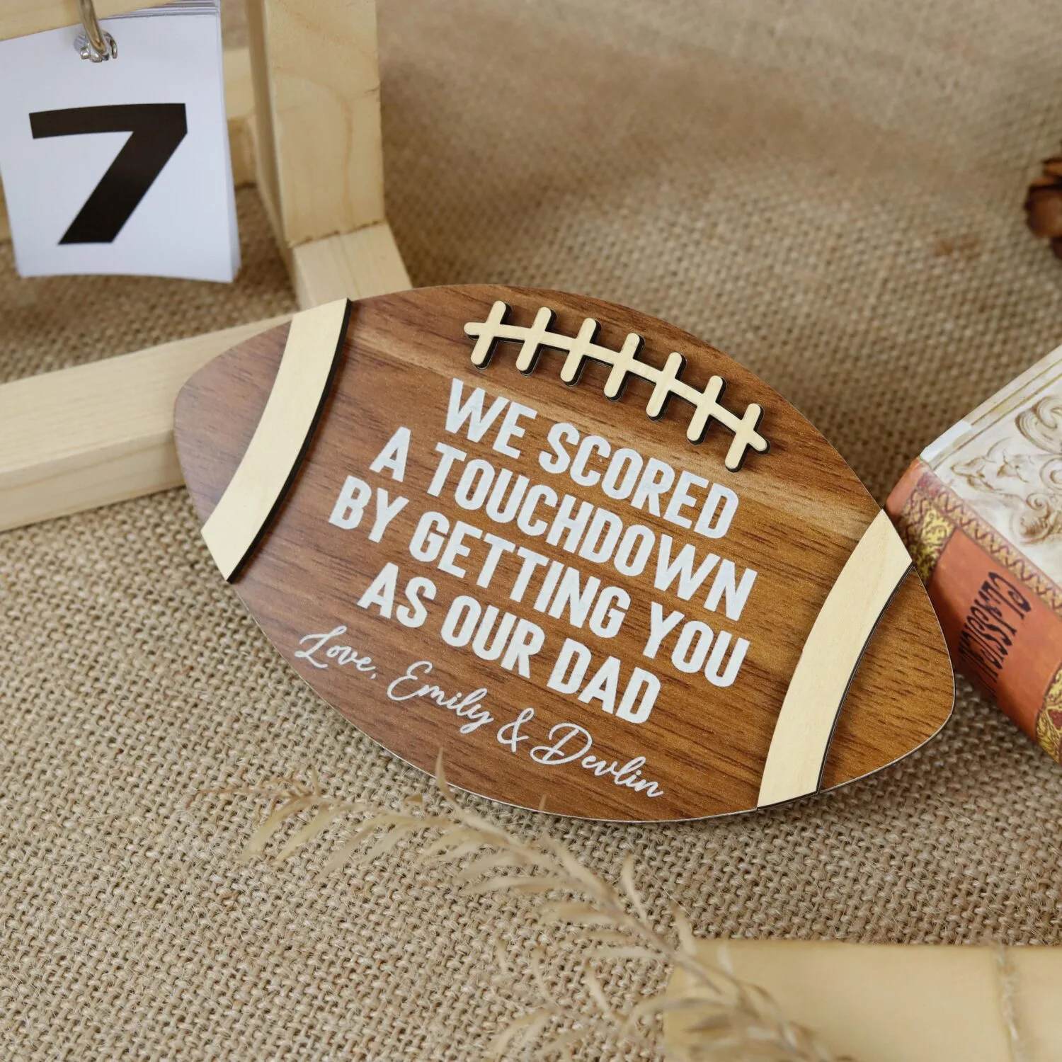 Personalized Soccer Magnets for Dad | Custom Photo Gifts for Father's Day | Wooden Keepsakes for Birthdays, Christmas or Coach Gifts | Personalized Father's Day Keepsakes - Image 7