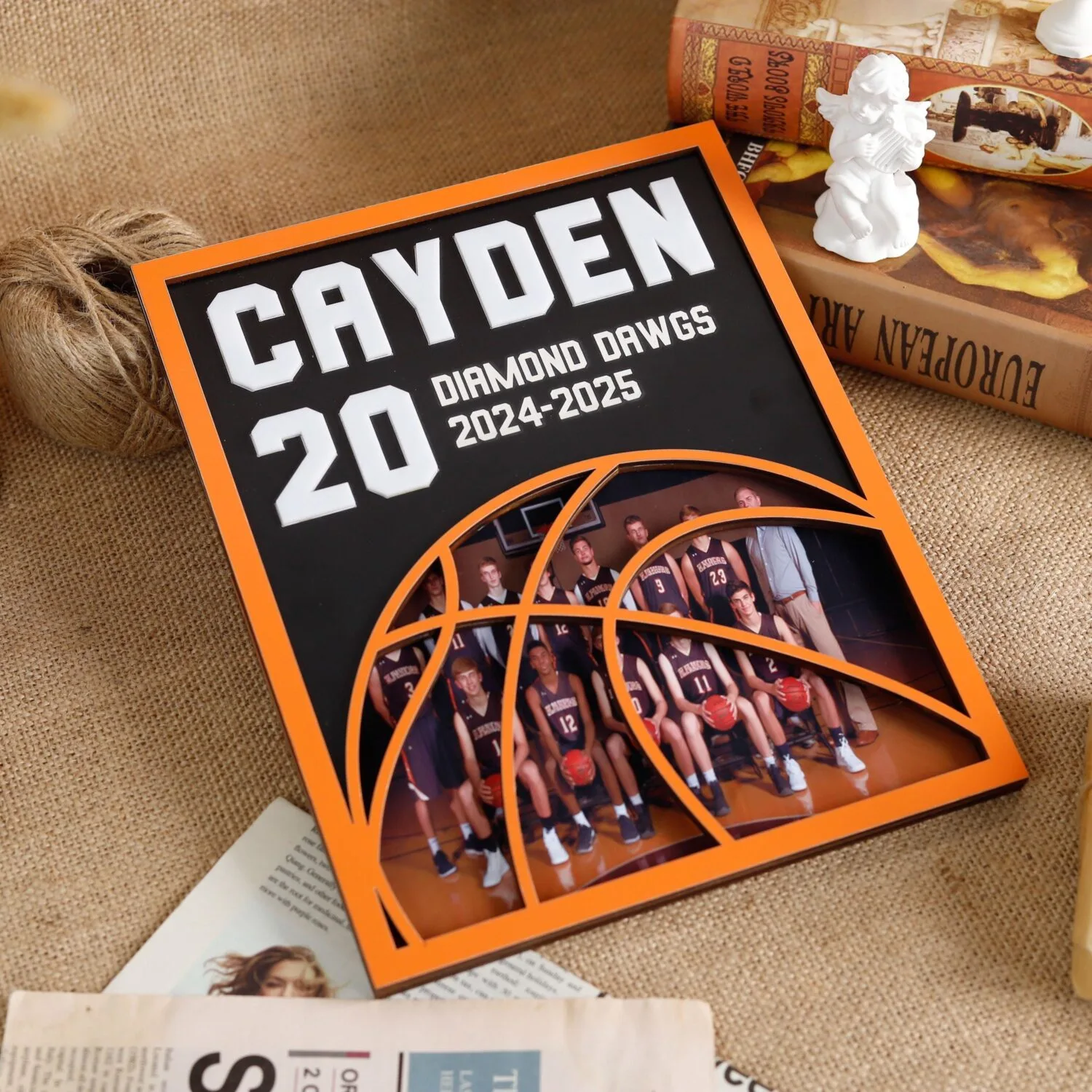Personalized Basketball Player Photo Wooden Sign | Custom Keepsake for Basketball Star | Senior Night, Birthday, or Christmas Gift - Image 5