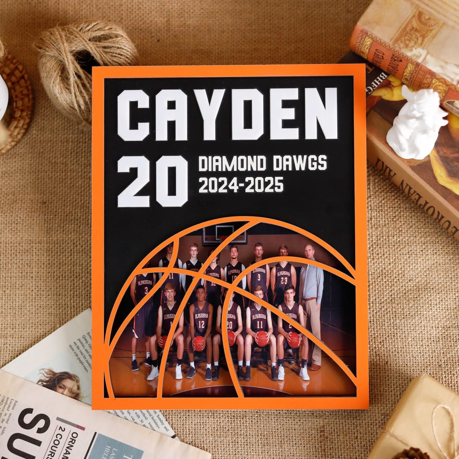 Personalized Basketball Player Photo Wooden Sign | Custom Keepsake for Basketball Star | Senior Night, Birthday, or Christmas Gift - Image 3