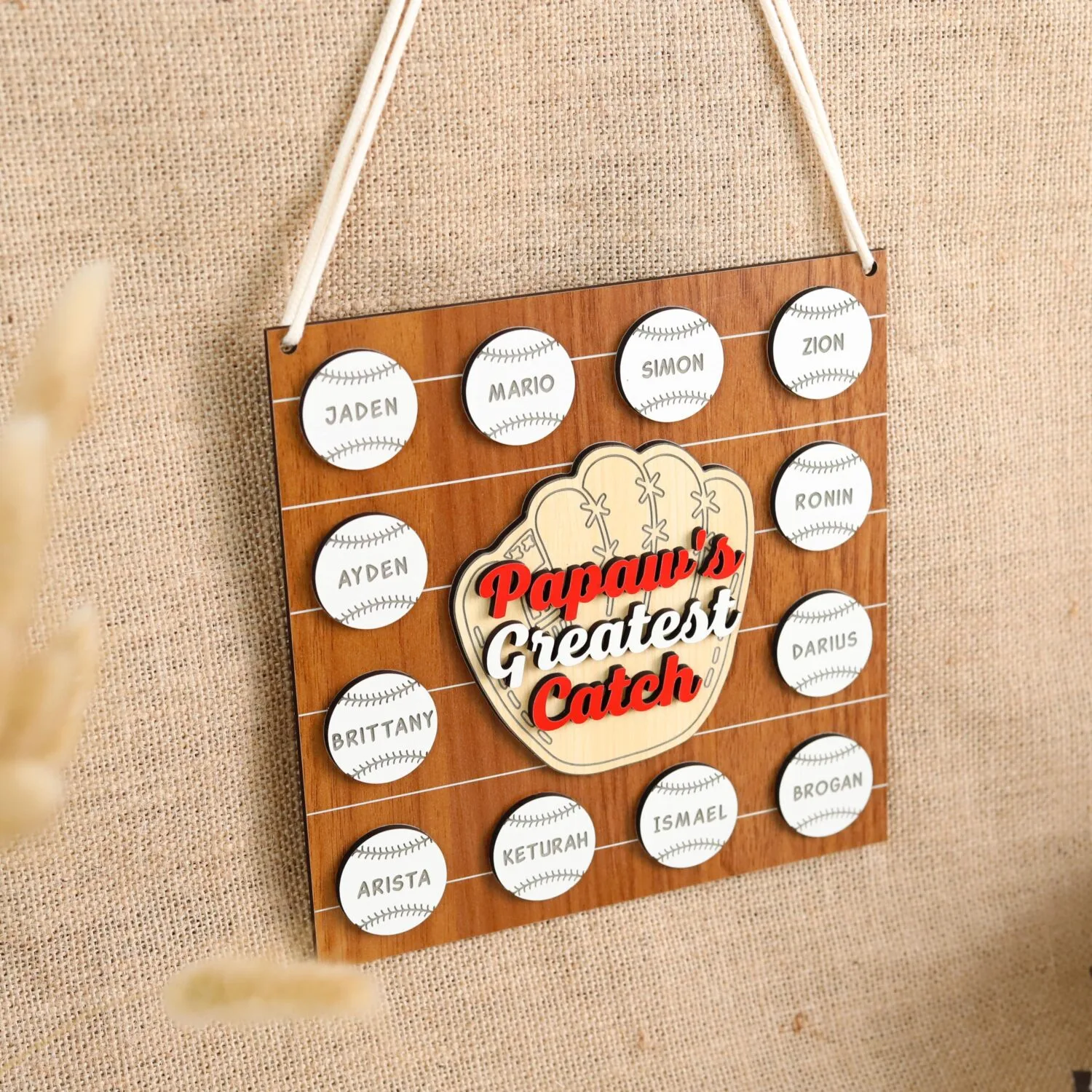 Personalized Baseball Dad Plaque | Custom Father's Day Gift for Baseball-Loving Dads | Rustic Wood Sign with Name & Message - Image 10