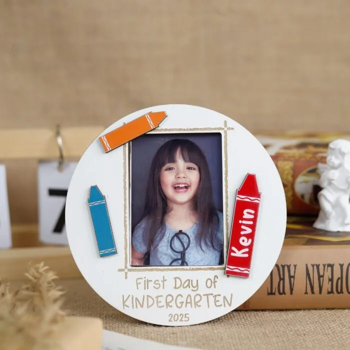 Personalized 2025 First Day of School Chalkboard Sign - Custom Reusable Keepsake for Kids’ Milestones