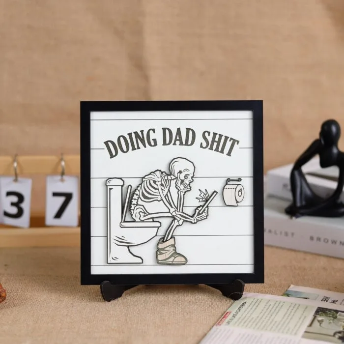 Custom Funny Dad Wood Sign | Big Laughs, Bigger Memories
