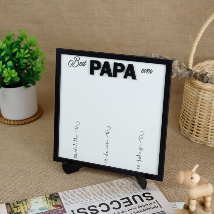 Custom Handprint Plaque That Melts Hearts | Personalized Papa Gift | Custom Wood Sign for Papa - Image 6