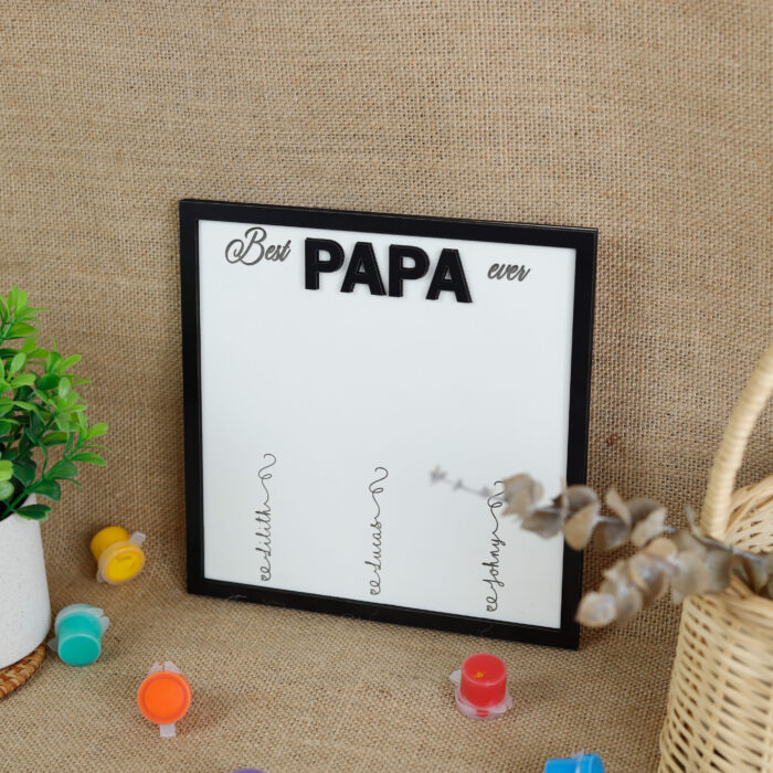 Custom Handprint Plaque That Melts Hearts | Personalized Papa Gift | Custom Wood Sign for Papa - Image 7