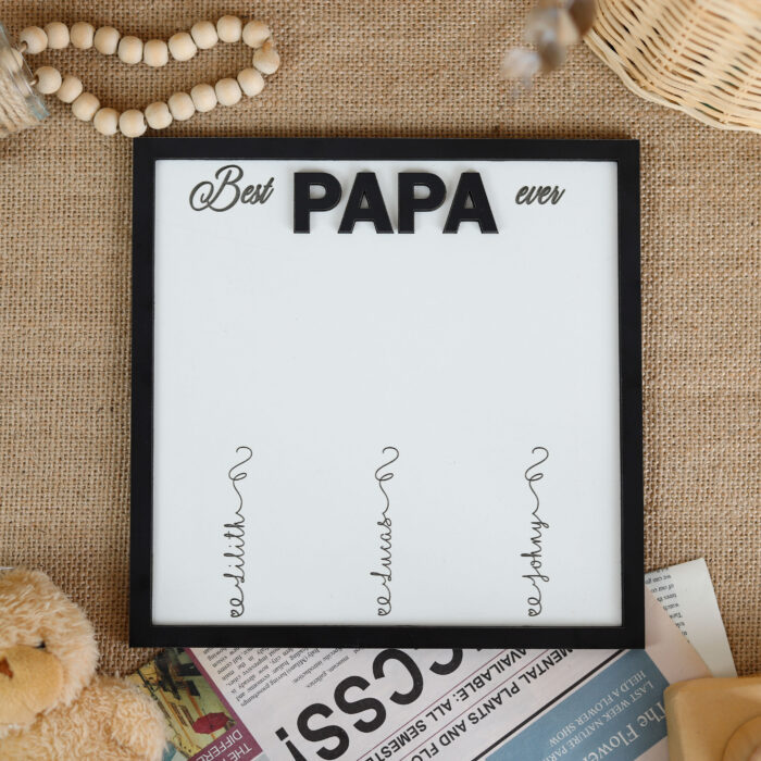 Custom Handprint Plaque That Melts Hearts | Personalized Papa Gift | Custom Wood Sign for Papa - Image 9