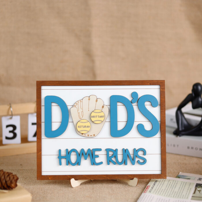 Custom Baseball Dad Sign| Personalized Gift for Father’s Day | Personalized Baseball Sign for Dad| Father’s Day Gift Idea - Image 12