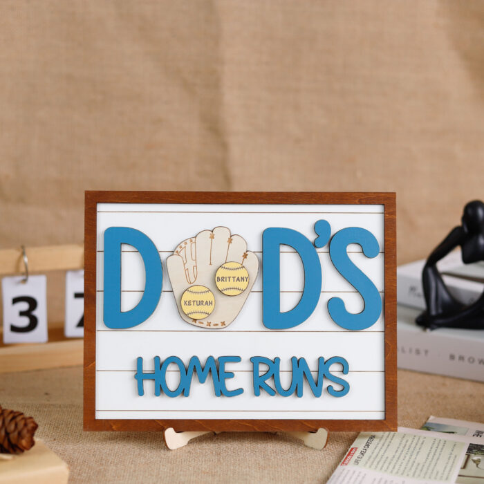 Custom Baseball Dad Sign| Personalized Gift for Father’s Day | Personalized Baseball Sign for Dad| Father’s Day Gift Idea - Image 11