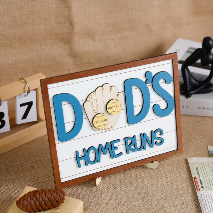 Custom Baseball Dad Sign| Personalized Gift for Father’s Day | Personalized Baseball Sign for Dad| Father’s Day Gift Idea - Image 10