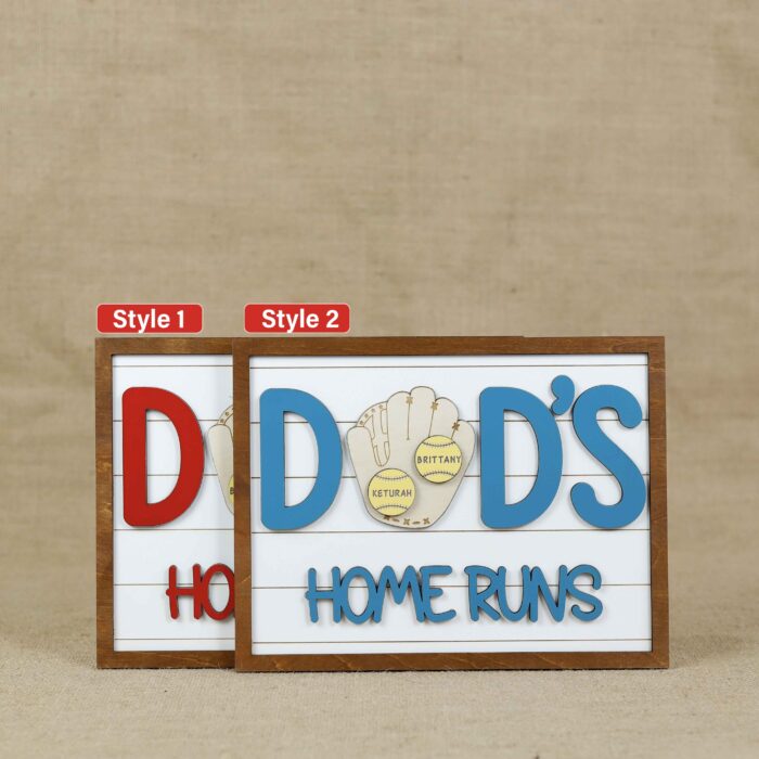 Custom Baseball Dad Sign| Personalized Gift for Father’s Day | Personalized Baseball Sign for Dad| Father’s Day Gift Idea - Image 3