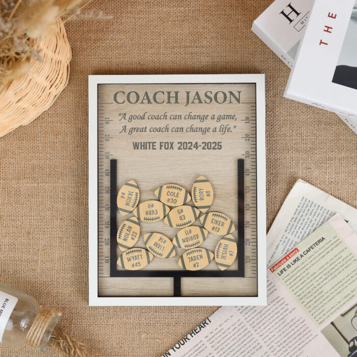 Custom Football Goal Post Shaker| Personalized Game Day Fun| Football Shaker Sign with Names| Personalized Football Shaker - Image 4