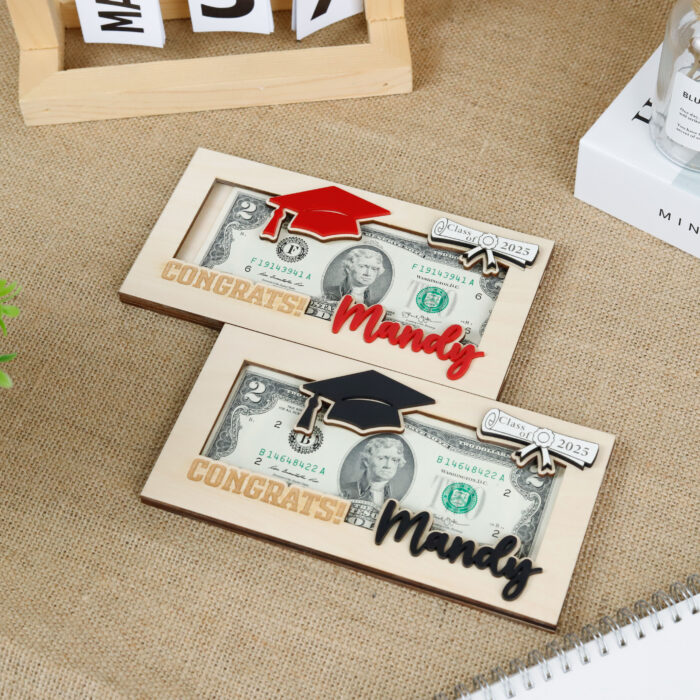 Graduation Money Holder | Personalized Cash Gift for Grads | Engraved Gift for High School or College - Image 5