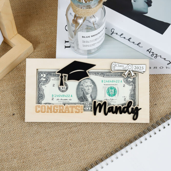 Graduation Money Holder | Personalized Cash Gift for Grads | Engraved Gift for High School or College - Image 7