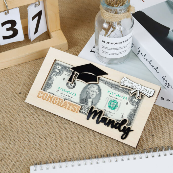 Graduation Money Holder | Personalized Cash Gift for Grads | Engraved Gift for High School or College - Image 8