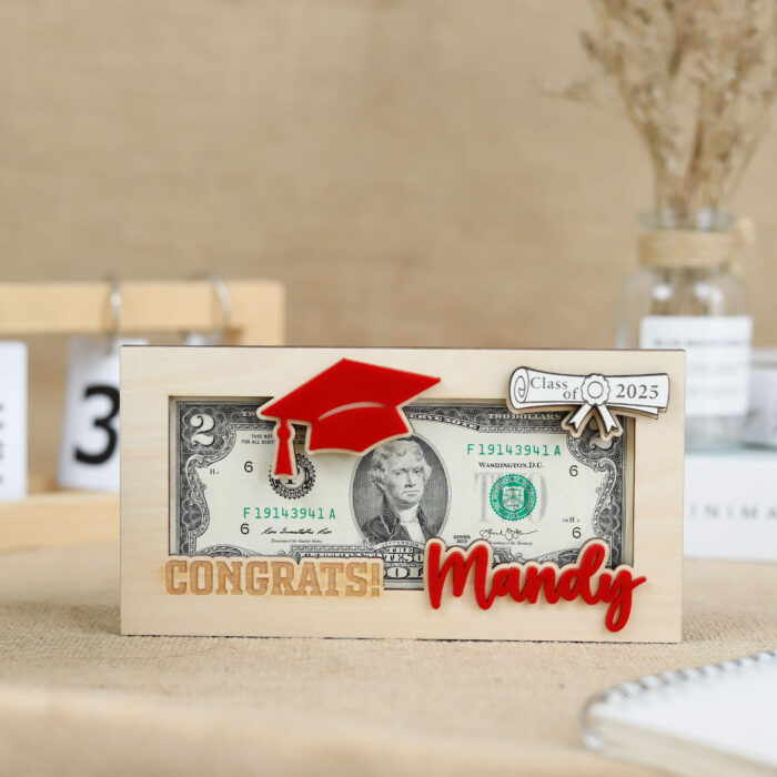 Graduation Money Holder | Personalized Cash Gift for Grads | Engraved Gift for High School or College - Image 11