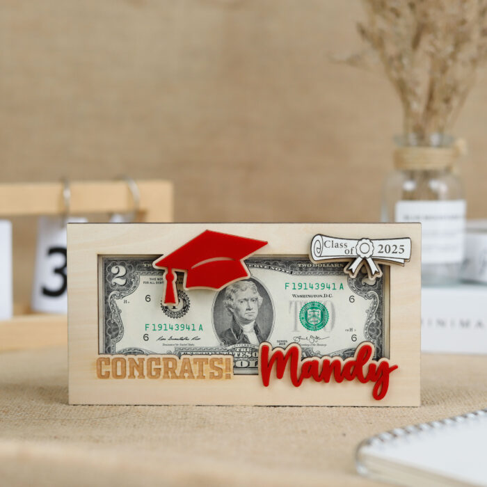 Graduation Money Holder | Personalized Cash Gift for Grads | Engraved Gift for High School or College - Image 12