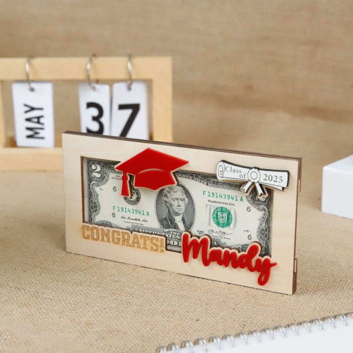 Graduation Money Holder | Personalized Cash Gift for Grads | Engraved Gift for High School or College - Image 13