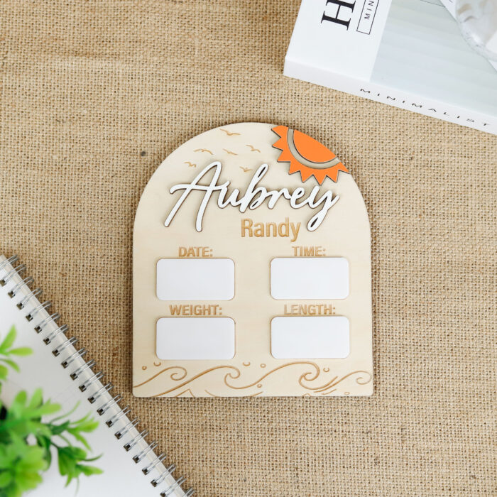 Custom 3D Dolphin Name Sign | Baby Name Sign with Dolphin | Personalized Dolphin Baby Room Sign - Image 10