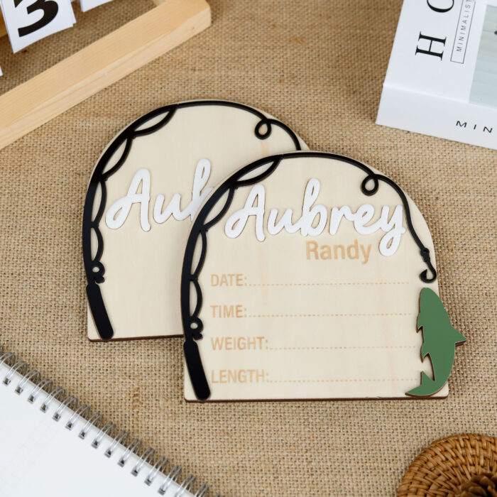 Custom Fishing Nursery Sign | Personalized Baby Fishing Plaque | Custom Fishing Name Sign - Image 11
