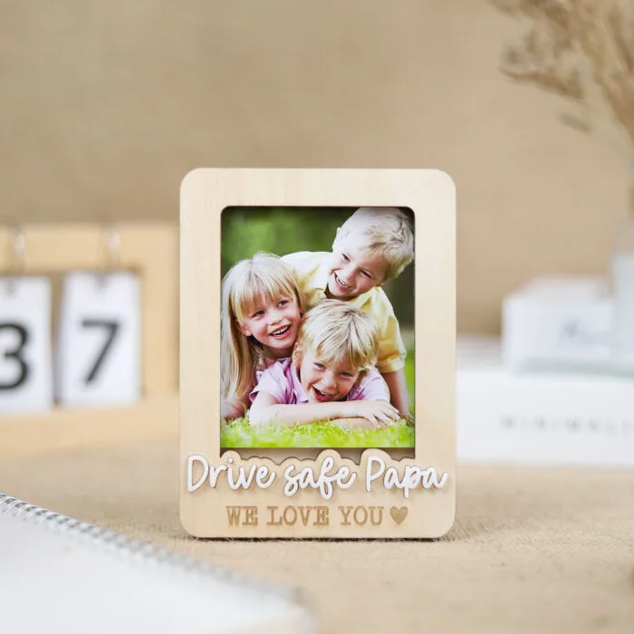 Keep Loved Ones Close on Every Trip | Personalized Car Photo Clip | Custom Drive Safe Clip