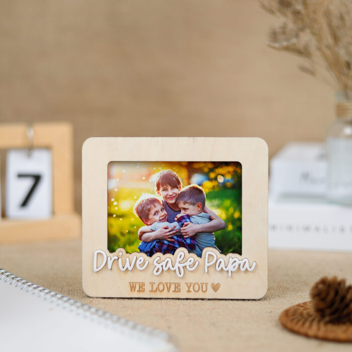 Personalized Car Visor Photo Clip | Custom Pewter Drive Safe Clip | Custom Pewter Drive Safe Clip