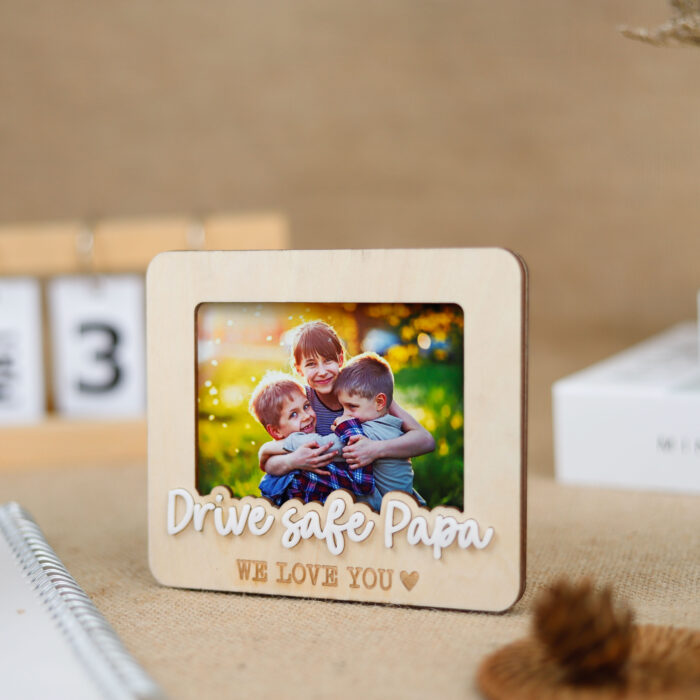Personalized Car Visor Photo Clip | Custom Pewter Drive Safe Clip | Custom Pewter Drive Safe Clip - Image 4