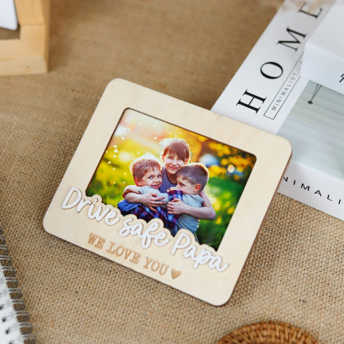 Personalized Car Visor Photo Clip | Custom Pewter Drive Safe Clip | Custom Pewter Drive Safe Clip - Image 7