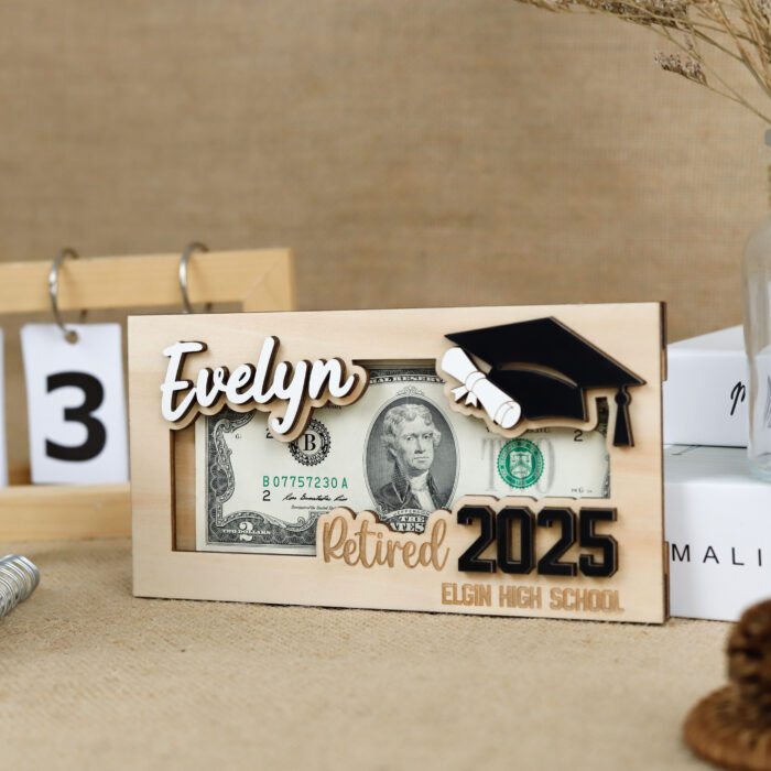 Retirement Gift with Style | Personalized Cash Holder | Engraved Farewell Keepsake - Image 5