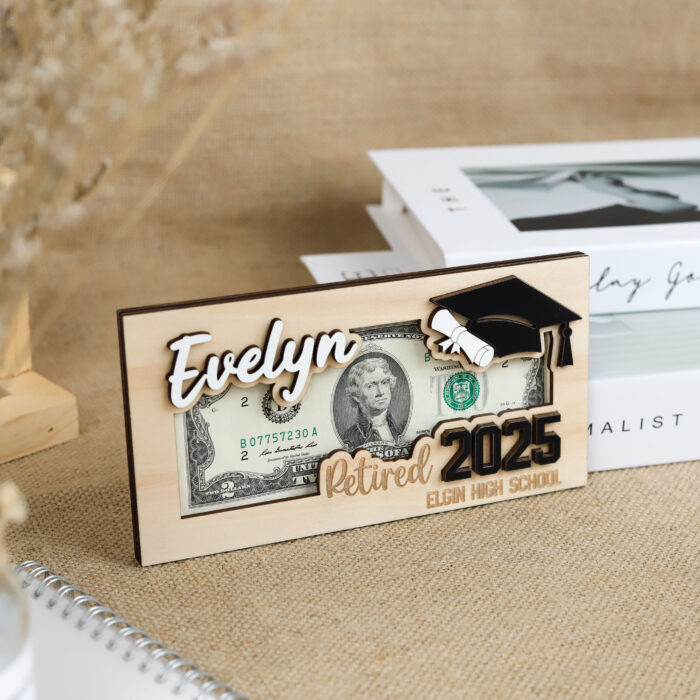 Retirement Gift with Style | Personalized Cash Holder | Engraved Farewell Keepsake - Image 6