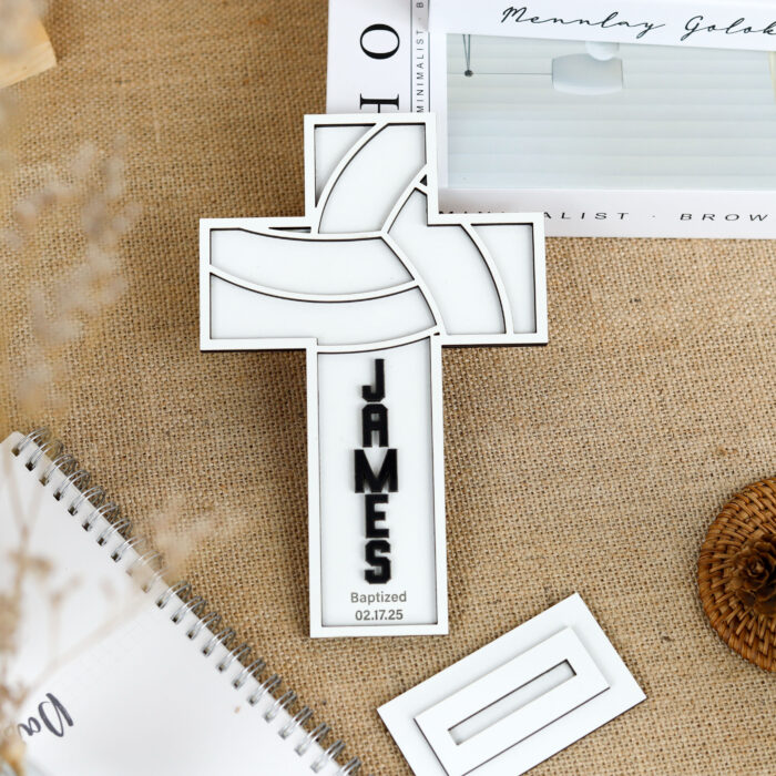 Volleyball Baptism Cross | Personalized Volleyball Cross | Personalized with Love & Faith - Image 6