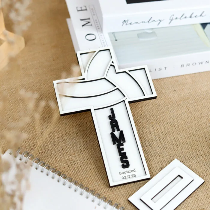 Volleyball Baptism Cross | Personalized Volleyball Cross | Personalized with Love & Faith - Image 8