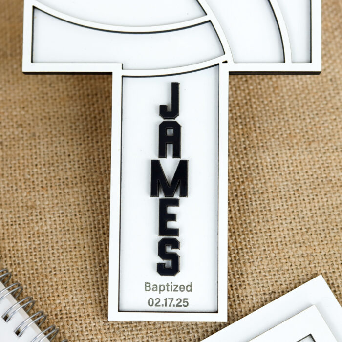 Volleyball Baptism Cross | Personalized Volleyball Cross | Personalized with Love & Faith - Image 9