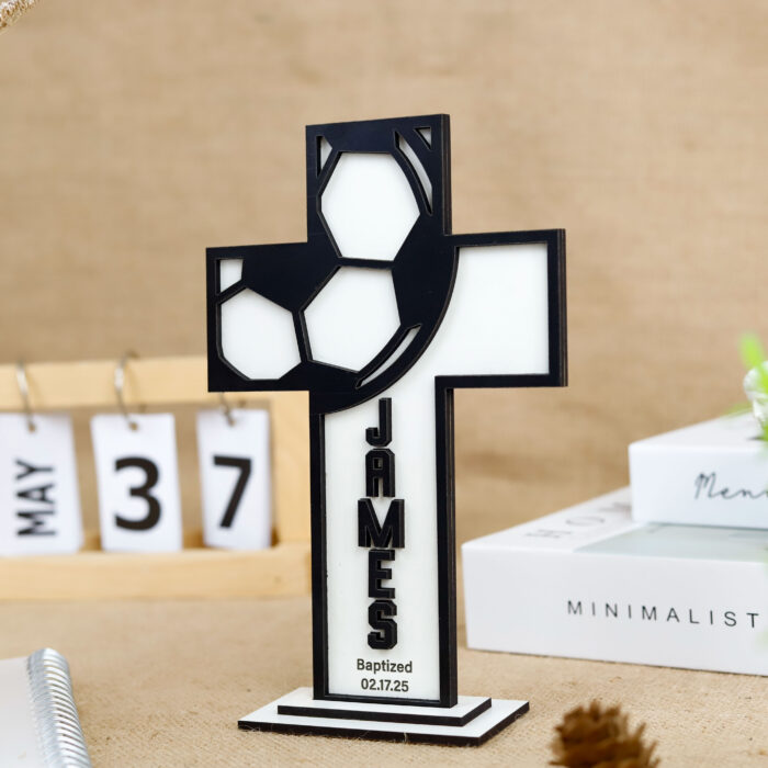 Personalized for Your Little Star | Custom Christening Cross | Personalized Baptism Gift - Image 4