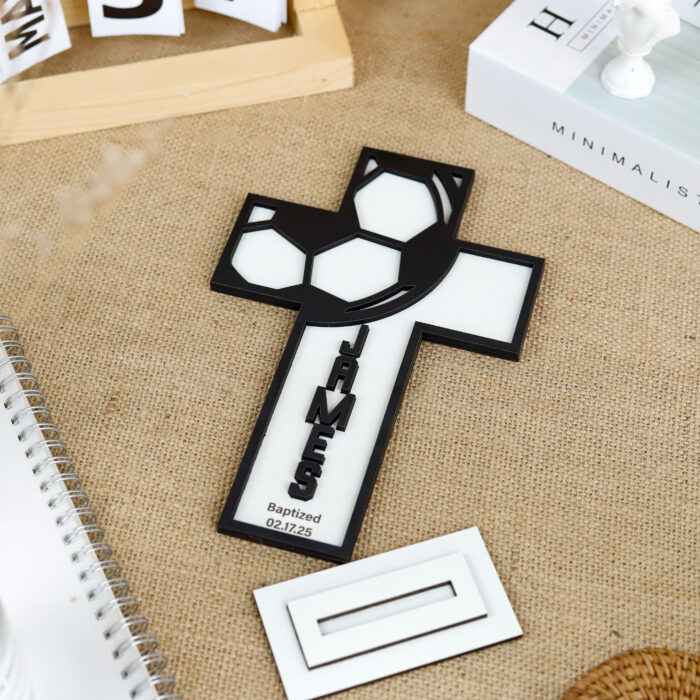 Personalized for Your Little Star | Custom Christening Cross | Personalized Baptism Gift - Image 7
