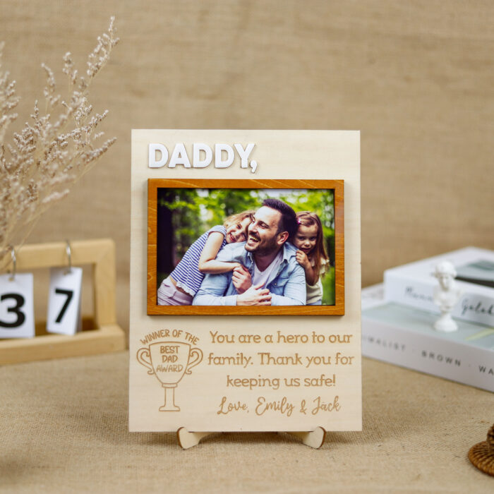 Personalized Dad & Grandpa Photo Frame | Custom Father’s Day Frame | Custom Name Dad & Grandpa Photo Frame