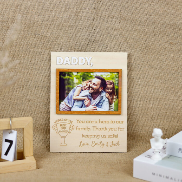 Personalized Dad & Grandpa Photo Frame | Custom Father’s Day Frame | Custom Name Dad & Grandpa Photo Frame - Image 5