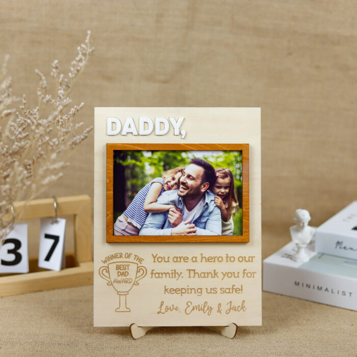 Personalized Dad & Grandpa Photo Frame | Custom Father’s Day Frame | Custom Name Dad & Grandpa Photo Frame - Image 7