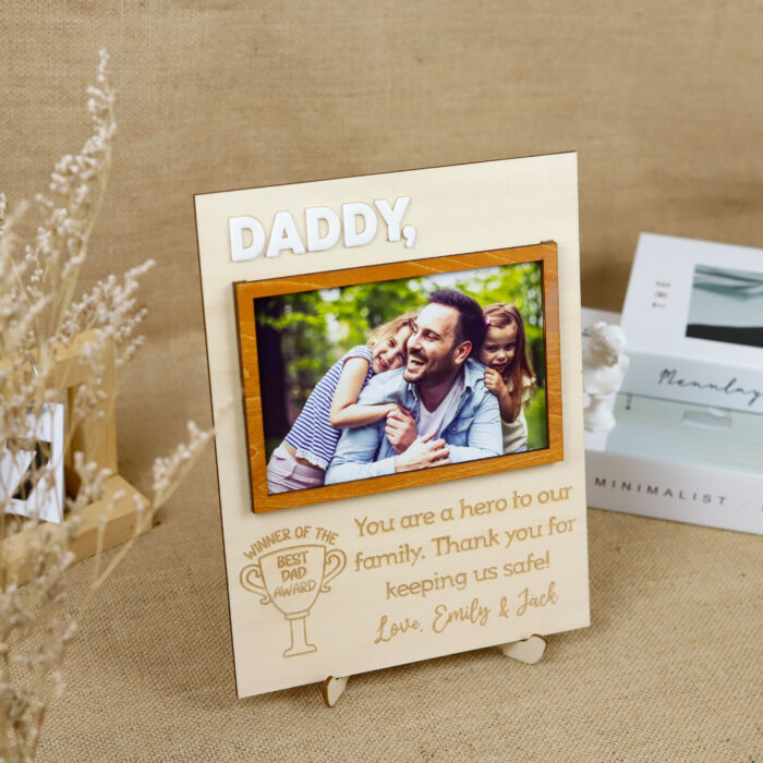 Personalized Dad & Grandpa Photo Frame | Custom Father’s Day Frame | Custom Name Dad & Grandpa Photo Frame - Image 8