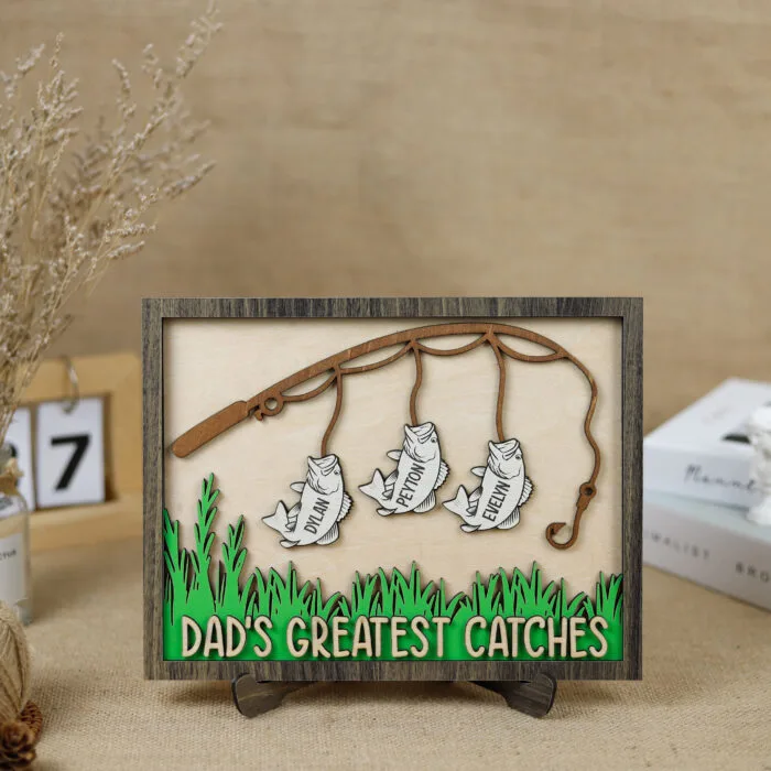 Grandpa’s Family Tree | Custom Family Name Plaque | Engraved Grandpa Sign