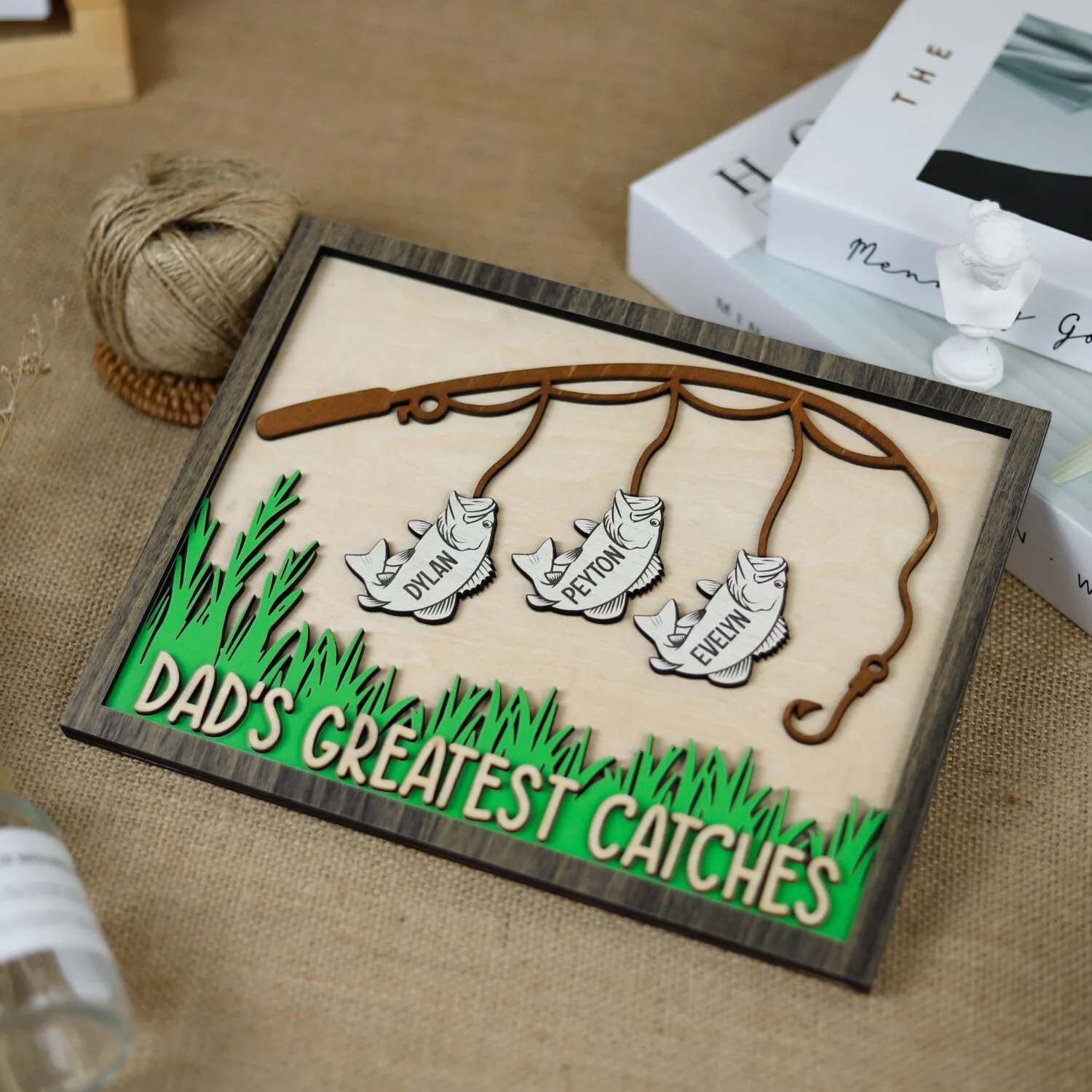 Grandpa’s Family Tree | Custom Family Name Plaque | Engraved Grandpa Sign - Image 6