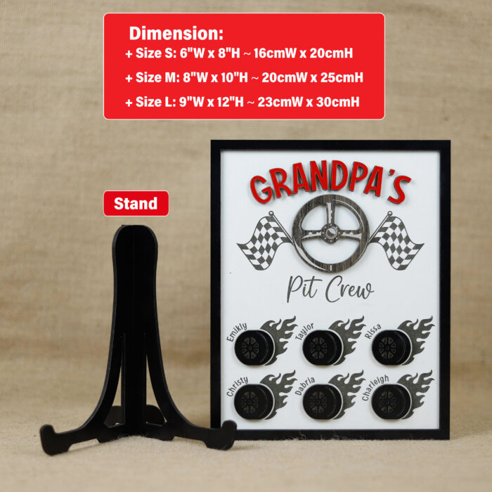 Custom Grandpa Sign |  Personalized Wooden Keepsake | Personalized Gift for Grandpa - Image 2