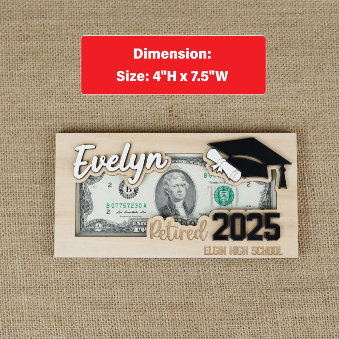 Retirement Gift with Style | Personalized Cash Holder | Engraved Farewell Keepsake - Image 2