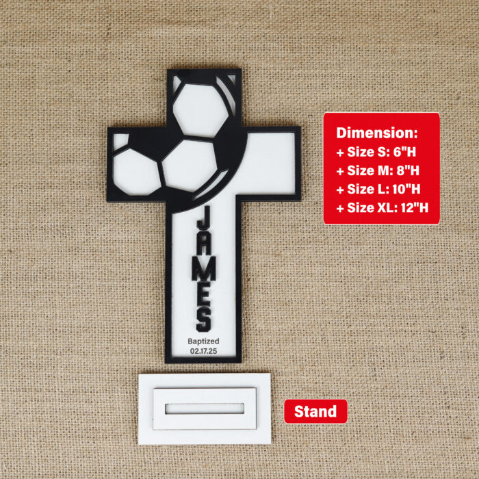 Personalized for Your Little Star | Custom Christening Cross | Personalized Baptism Gift - Image 2