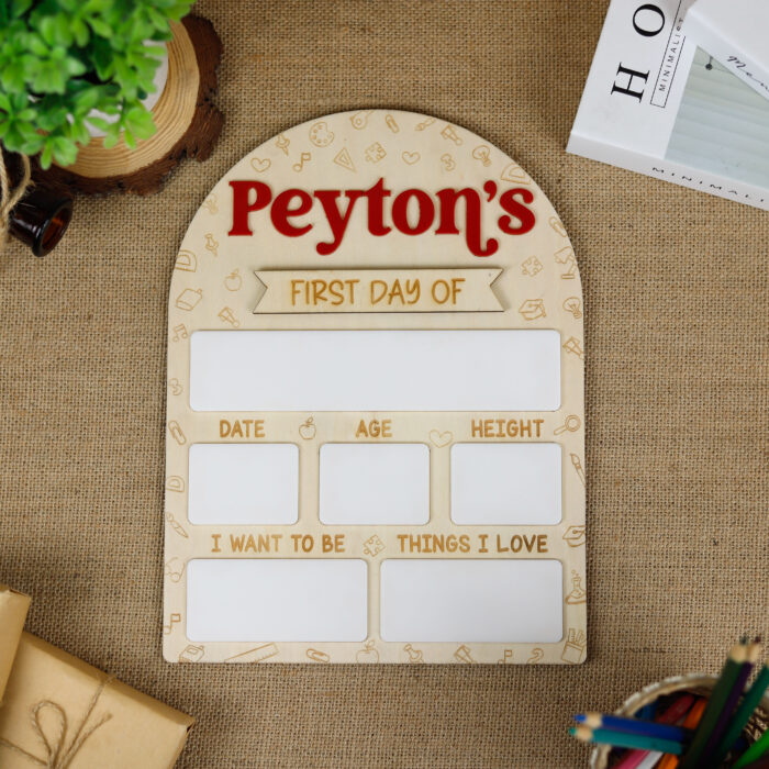 Personalized First & Last Day School Sign | Back to School & Year-End Sign | Personalized Chalkboard Style Keepsake - Image 5