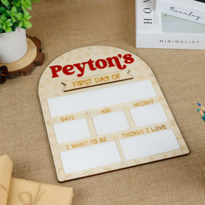 Personalized First & Last Day School Sign | Back to School & Year-End Sign | Personalized Chalkboard Style Keepsake - Image 6